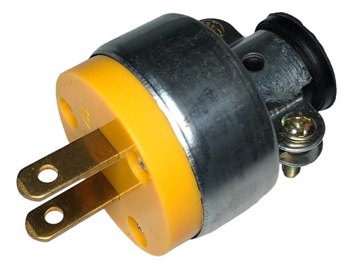 Enchufe Metalico Macho Sin Tierra / 110v