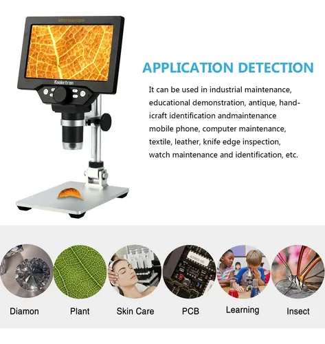 Microscopio Digital 1080p Full Hd Usb Pantalla Lcd 7 + Luz