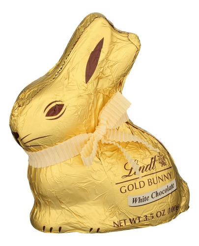 Conejo De Chocolate Blanco De Pascua Premium Lindt