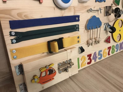 Tablero Didáctico Panel Montessori Personalizado70x50