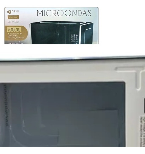 Microondas Electrico 20 Litros 1000w Gris Oryx