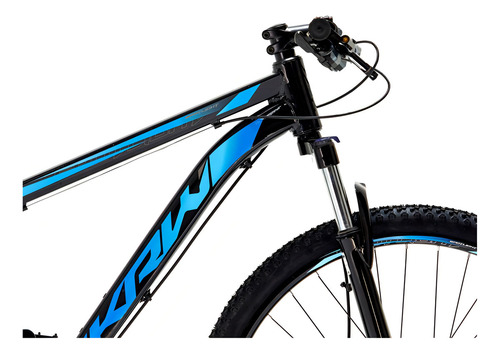 Bicicleta Aro 29 Krw Spot Alum Shimano Acera 27v Trava Sx13 Cor Preto/Azul