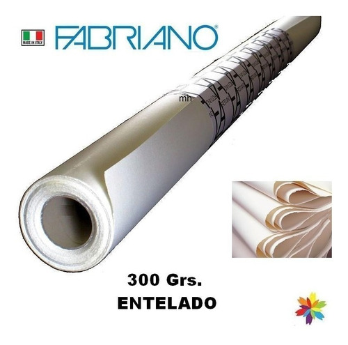 Rollo Fabriano Entelado 300 Grs 1,50 X 10mts Barrio Norte