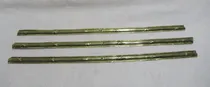 Comprar Antiguo Lote 3 Varillas Guardas Bronce Herrajes Mueble 42cm