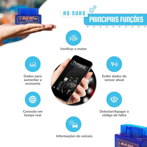 Scanner Automotivo Bluetooth Obd2 Android - Entrega Imediata