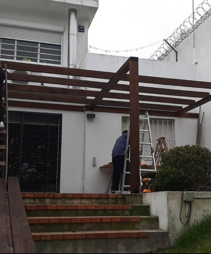 Pergola De Madera Con Techo Media Sombra Fabrica Y Colocamos