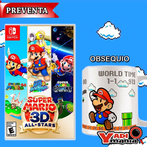 Preventa Super Mario 3d All-stars Nintendo Switch + Regalo