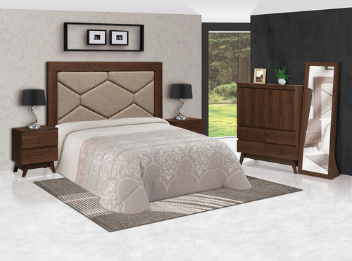 Recamara King Size Kross Nogal Këssa Muebles