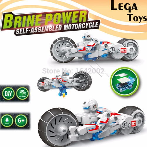 Juguete Kit Robot Motocicleta Agua Salada Para Niños