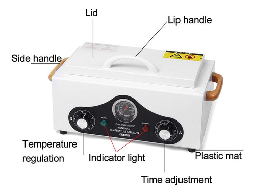 Caja De Calor Seca Alta Temperatura 1.5l Para Herramientas D Color