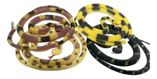 Serpiente Víbora Goma 1.40 Cm Colores A Elección Varios