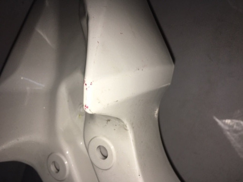 Imagen 7 de 10 de Guardabarro Delantero Blanco Con Detalles Zanella Zr 150 (m