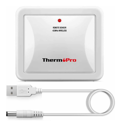 Imagen 1 de 5 de Sensor Externo Inalámbrico Bateria Recargable Thermopro Tx-4