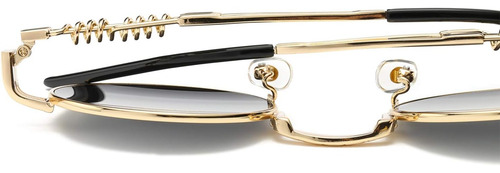 Dollger Steampunk Gafas De Sol Gafas Metal Marco Redondo Len