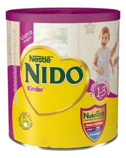 Leche de fórmula en polvo Nestlé Nido Kinder Deslactosado en lata de 1 de 2.2kg - 12 meses a 3 años