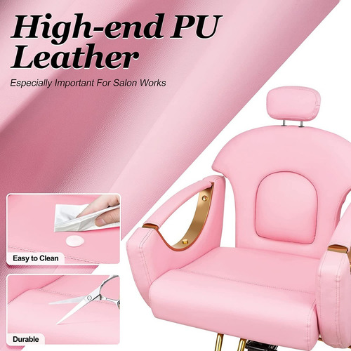 Imagen 9 de 10 de Silla Para Estilista / Peluqueria / Reclinable /solo Envios