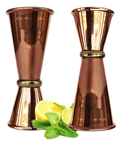 Rastogi Handicrafts Vaso Chupito Coctel Double Jigger 2 Para