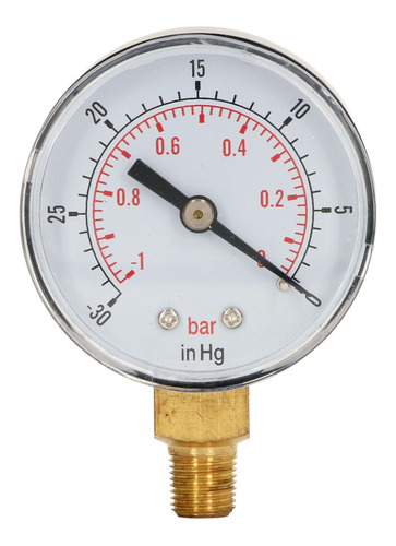 Medidor De Pressão 1/8in Bspt Brass Interface, Boa Estanquei
