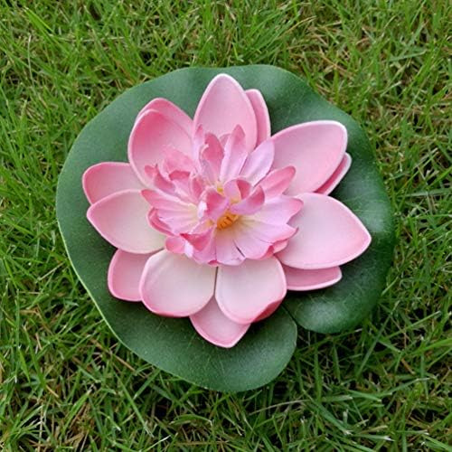 Sewroro Espuma Flutuante Artificial Flores De Lótus Almofad