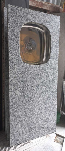Imagen 3 de 9 de Mesada De Cocina En Mármol O Granito 1x55 Con Pileta