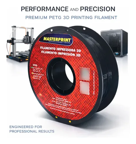 Filamento De Impressora 3d Petg 1,75mm 1kg Masterprint