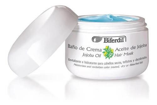 Imagen 1 de 4 de Crema Para Pelo Biferdil Aceite De Jojoba Para Cabello Seco