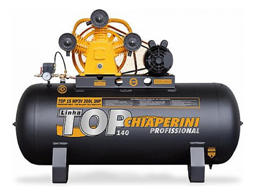 Compressor 15 Pés 140 Libras Monofásico 200litros Chiaperini