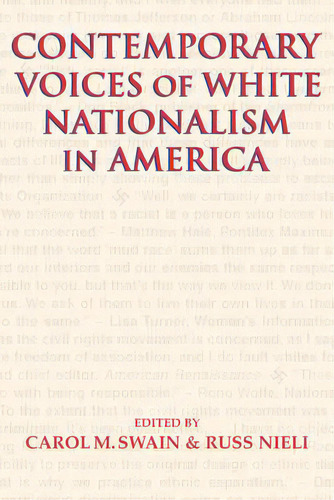 Contemporary Voices Of White Nationalism In America, De Carol M. Swain. Editorial Cambridge University Press, Tapa Dura En Inglés