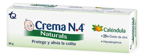 Crema N 4 Antipañalitis Natural Tubo X 90 Gramos