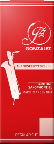 Caña Gonzalez Saxo Barítono Regular Cut 3 Caja De 5 Unidades