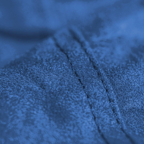 Puff Gigante Confortável 100x50 Em Suede Com Enchimento Cor Azul