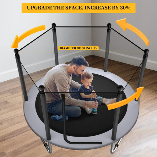 El&it·wings Trampolín Para Niños Con Red Trampolín De 5 Pies