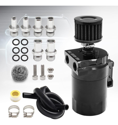 Decantador De Aceite Oil Catch Can Trampa De Aceite Negro
