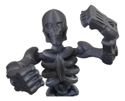 Muñeco Articulado Esqueleto 24cm En 3d, Tipo Halloween.