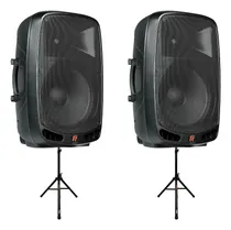 Comprar Kit 2 Caixas Ativas Ps 1501 400w Rms Staner Com 2 Tripés