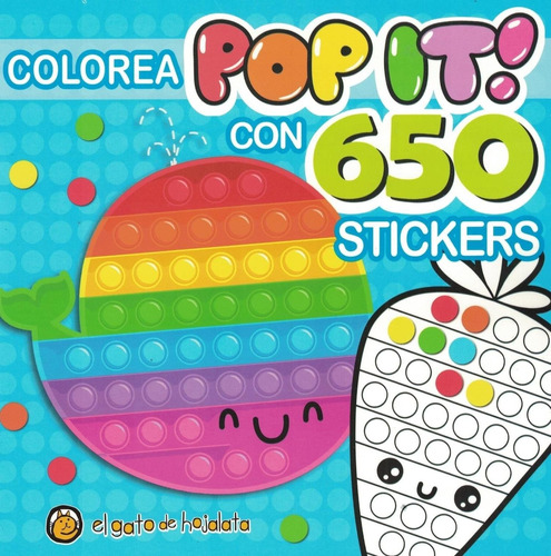 Pinto Pop It Con 650 Stickers - Ballena