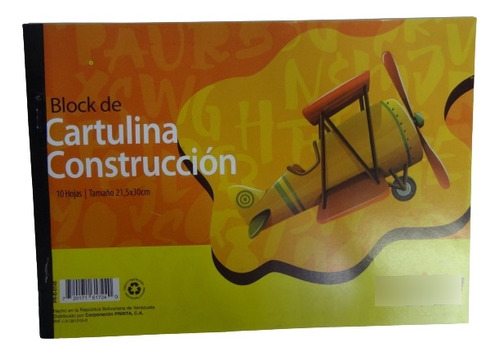 Set 02 Block Cartulina De Construcción Printa ( 10 Hojas )