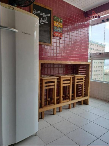 Apartamento Com 3 Dormitórios À Venda, 104 M² Por R$ 600.000,00 - Canto Do Forte - Praia Grande/sp - Ap2090