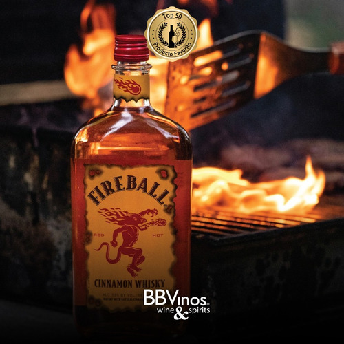 Imagen 2 de 3 de Whisky Fireball Cinnamon 750 Ml