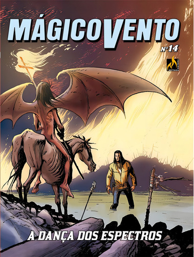 Mágico Vento - volume 14: A dança dos espectros, de Manfredi, Gianfranco. Mágico Vento (14), vol. 14. Editorial Edições Mythos Eireli,Sergio Benelli Editore, capa mole em português, 2021