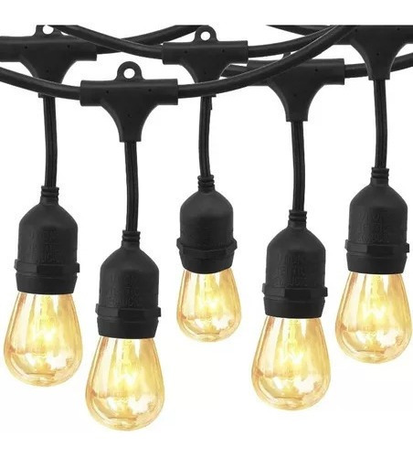 Extension Bombillos Luces Led Vintage 7.3metros 12 Bombillos