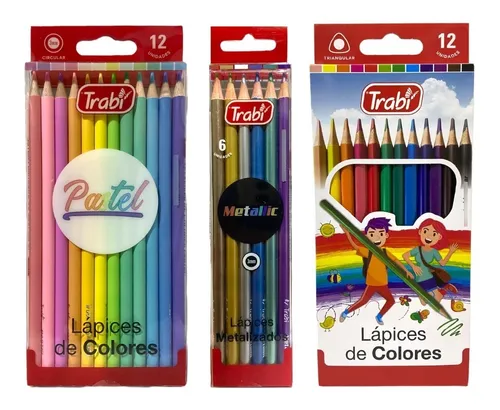 LAPICES COLOR METALIZADOS X10U