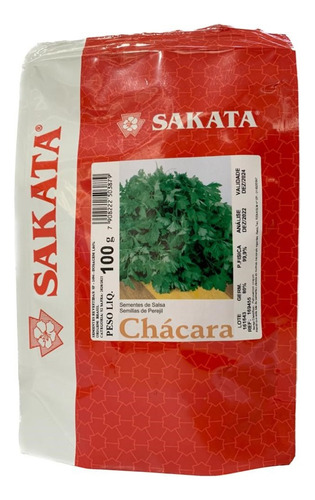 Semente De Salsa Lisa Chácara 100 Gramas - Sakata