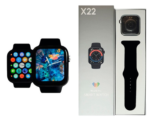 Smartwatch Reloj Inteligente W&o X22 Cardíaca Presión Spo2 Caja Negro