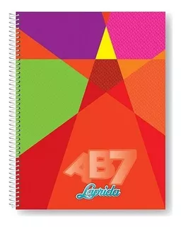 Cuaderno Laprida Ab7 21/27 Con Espiral 100 Hojs Cuadriculado