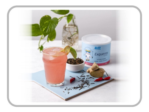 Imagem 2 de 7 de Pré Treino Cafeína Exquenta Pink Lemonade Muke Mais Mu 300g