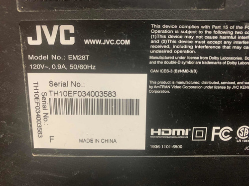 Kit Tiras Led Jvc Em28t. (Usado)