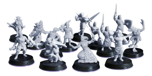 Pack 10 Miniaturas - Figuras A Elección D&d/rol (resina) S/e