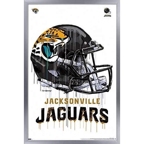 Póster De Casco Drip De Jacksonville Jaguars De Nfl, 2...