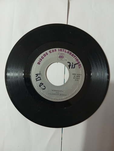 Vinilo Single De Yolandita Monge --debil --( Q50 (Usado)